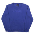 ADIDAS Mens Blue Sweatshirt Crew Neck S Cotton Blend Pullover Casual