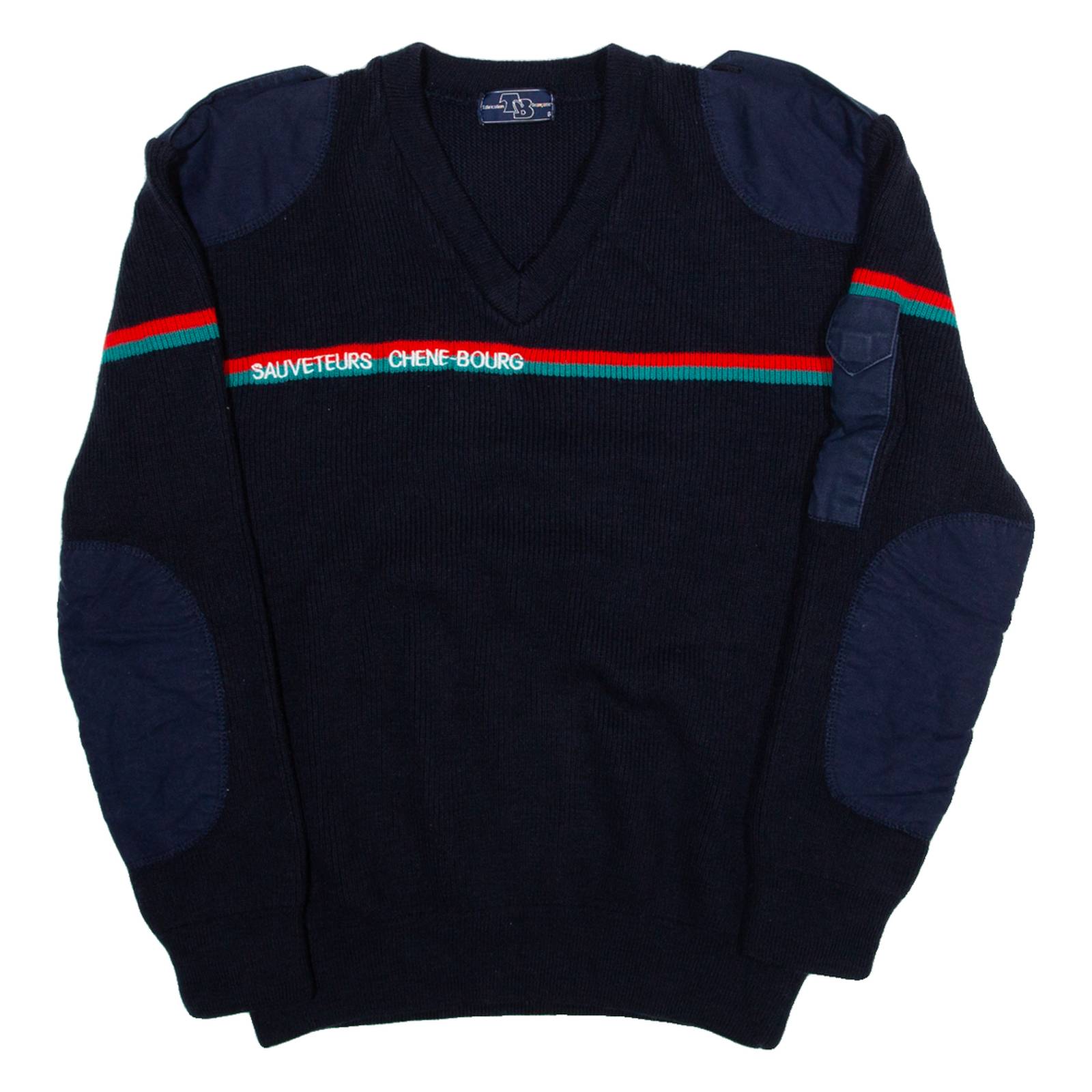 Womens Sweatshirt Blue V-Neck L