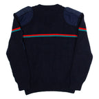 Womens Sweatshirt Blue V-Neck L