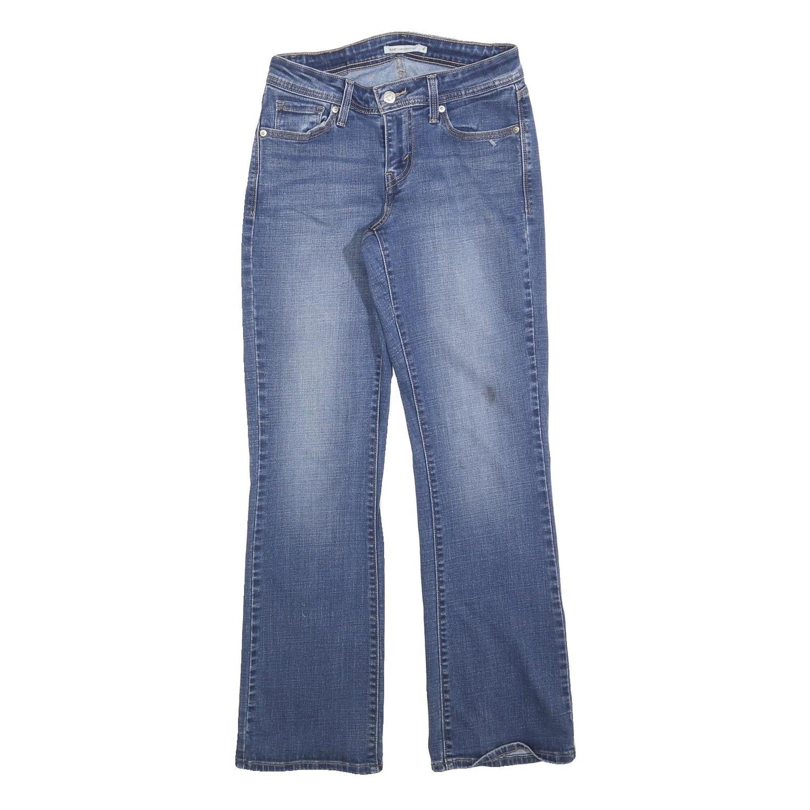 LEVI'S Womens 529 Regular Fit Straight Blue Denim Jeans W27 L32 Classic Cotton