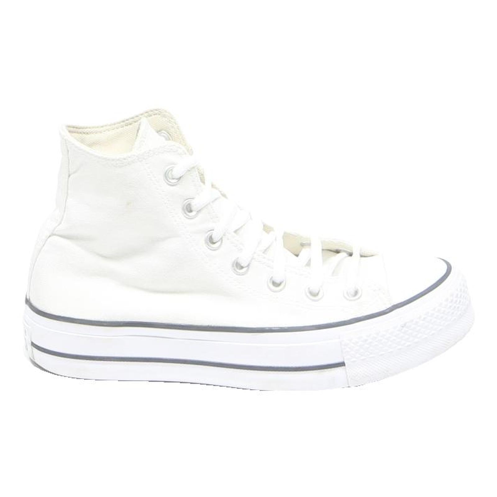 CONVERSE Chuck Taylor All Star Womens High Top Trainers White Canvas UK 6