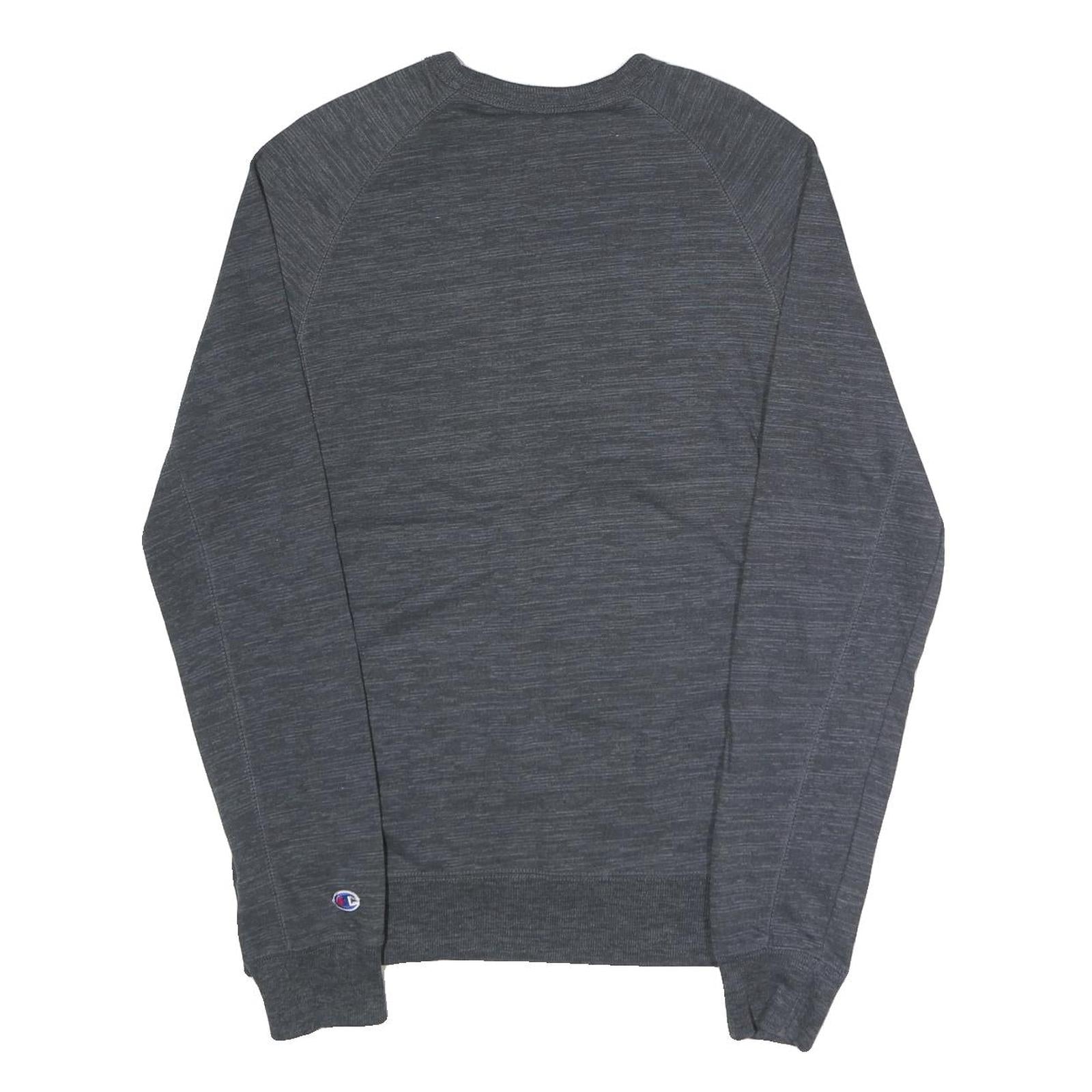 CHAMPION Mens Grey Crew Neck M Cotton Blend Pullover Sweatshirt Casual