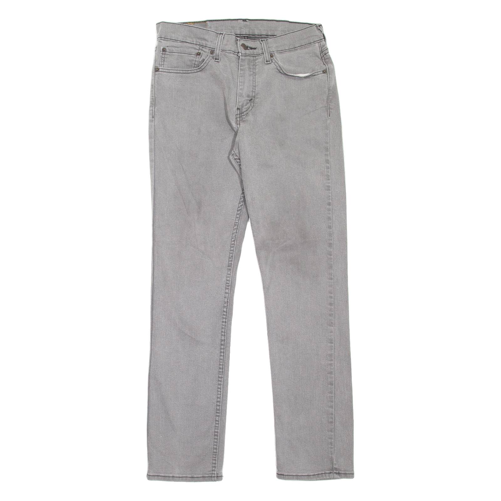 LEVI'S 511 Jeans Mens Grey Slim Straight W28 L29