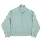 SIERRA Mens Green Cotton Blend Zip Jacket L Casual Lightweight Classic Fit