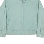 SIERRA Mens Green Cotton Blend Zip Jacket L Casual Lightweight Classic Fit