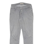LEVI'S 710 Womens Jeans Grey Slim Skinny Denim W28 L28 Cotton Blend Zip
