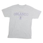 MLS Mens Grey Orlando City Graphic T-Shirt M Short Sleeve Crew Neck casual
