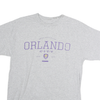 MLS Mens Grey Orlando City Graphic T-Shirt M Short Sleeve Crew Neck casual