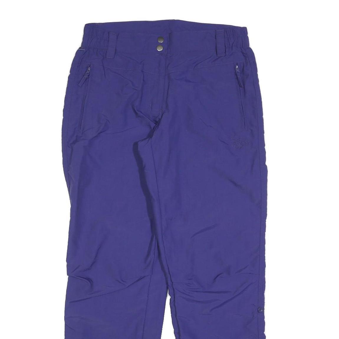 CRIVIT Womens Polyester Blend Purple Regular Fit Straight Trousers W30 L30