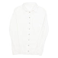 ALLSPORTS Mens Plain Shirt White Long Sleeve M