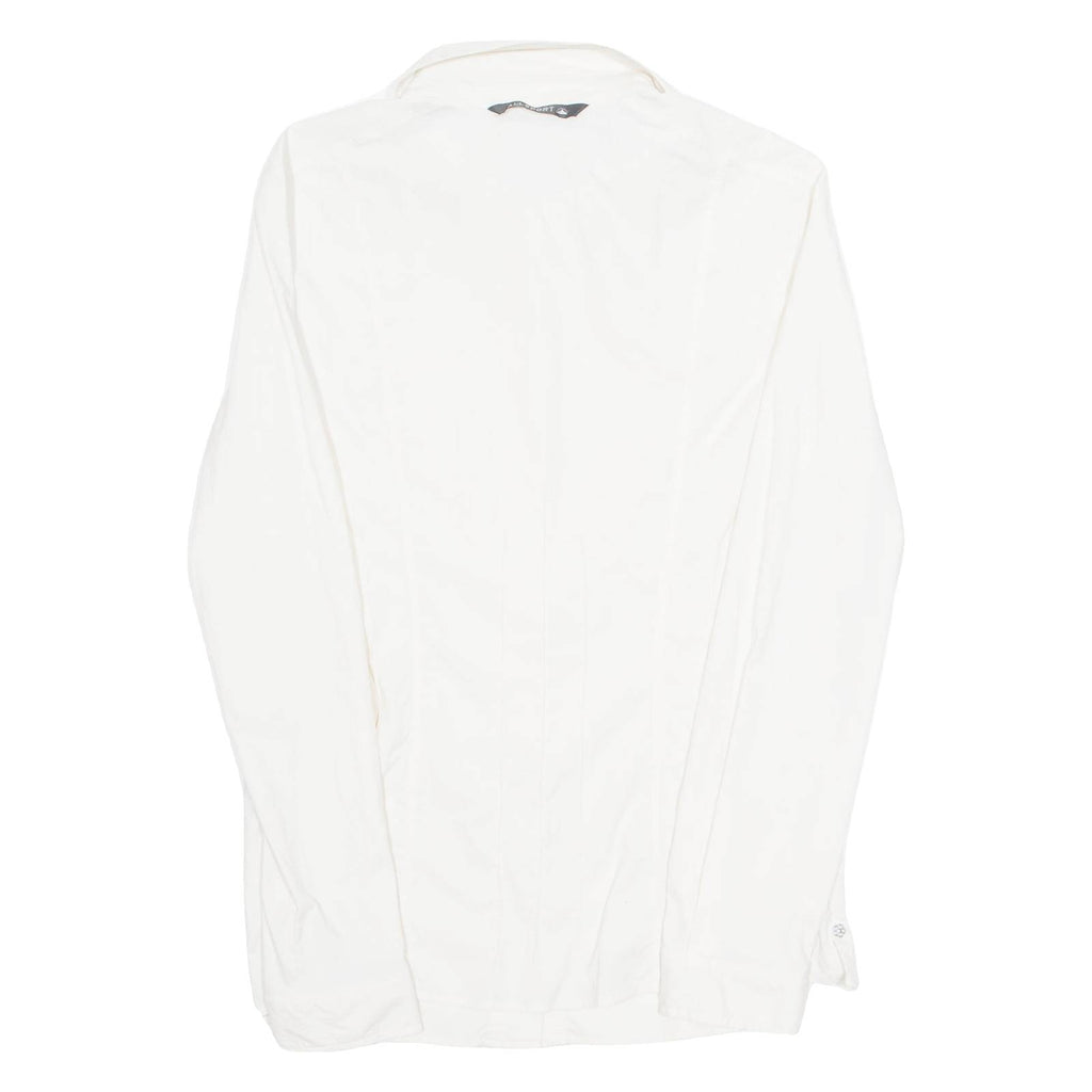 ALLSPORTS Mens Plain Shirt White Long Sleeve M