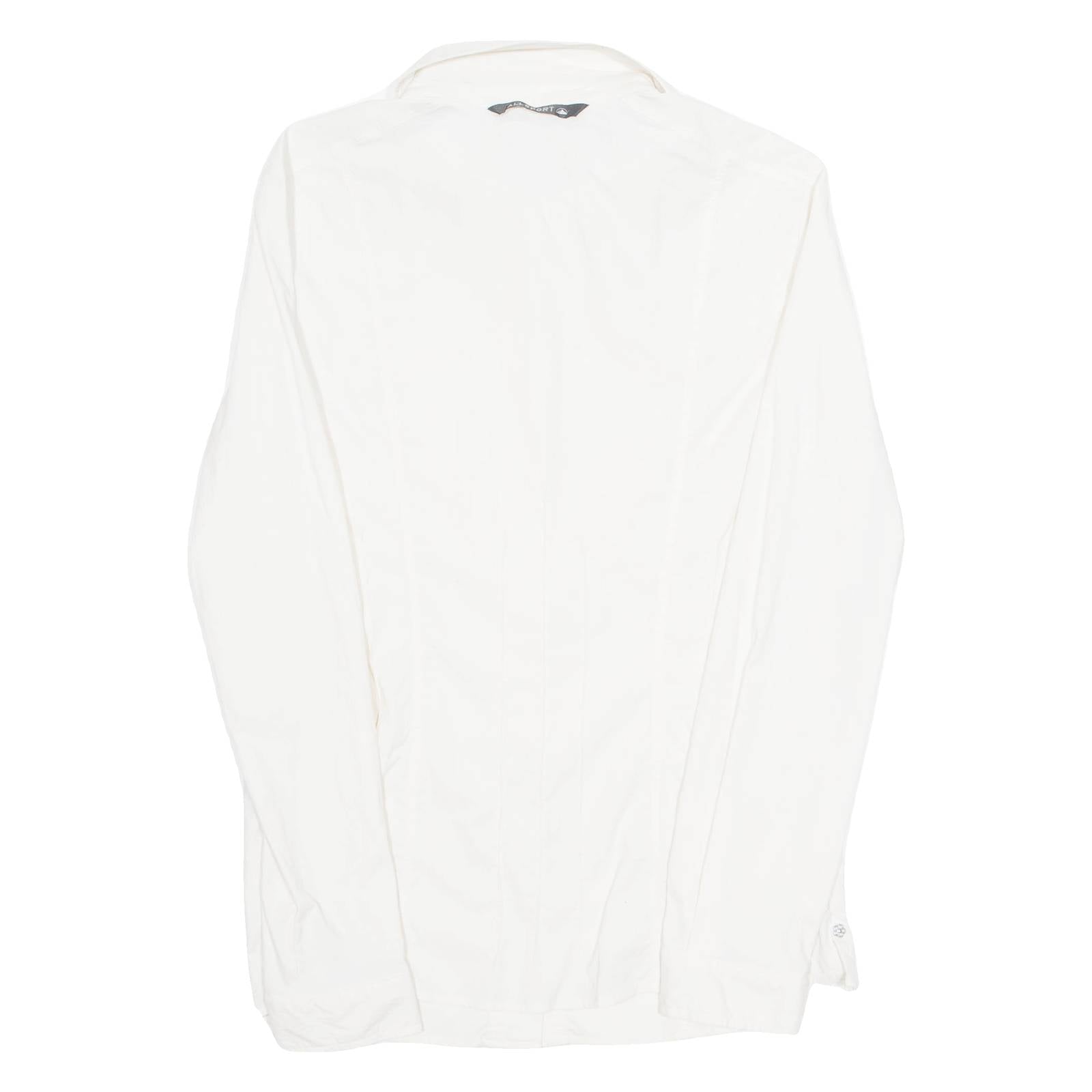 ALLSPORTS Mens Plain Shirt White Long Sleeve M