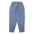 LEVI'S 900 Series Womens Blue Relaxed Tapered Denim Cotton Light W28 L29 Zip