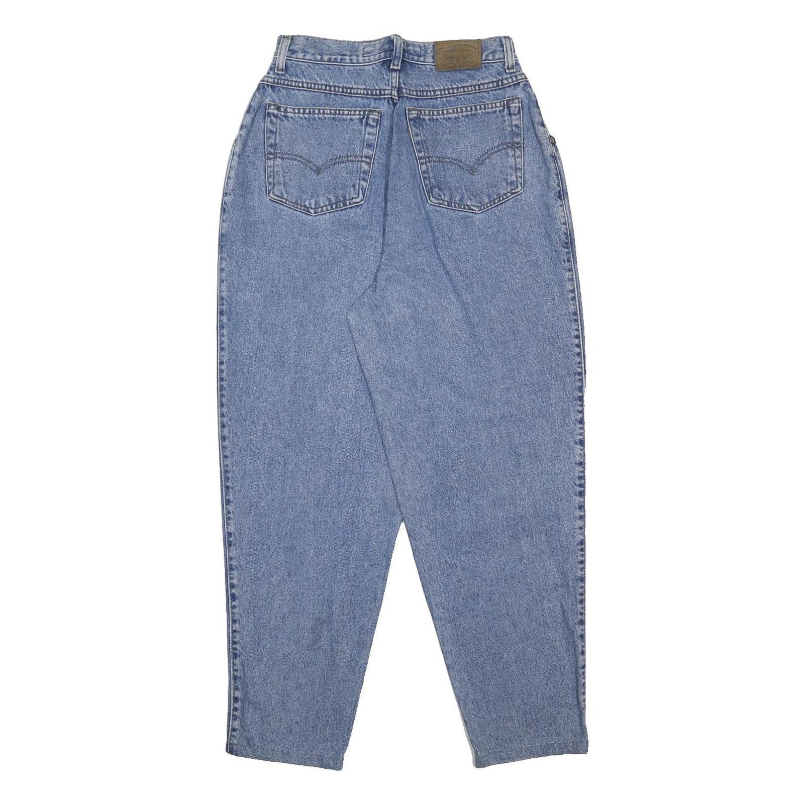 LEVI'S 900 Series Womens Blue Relaxed Tapered Denim Cotton Light W28 L29 Zip