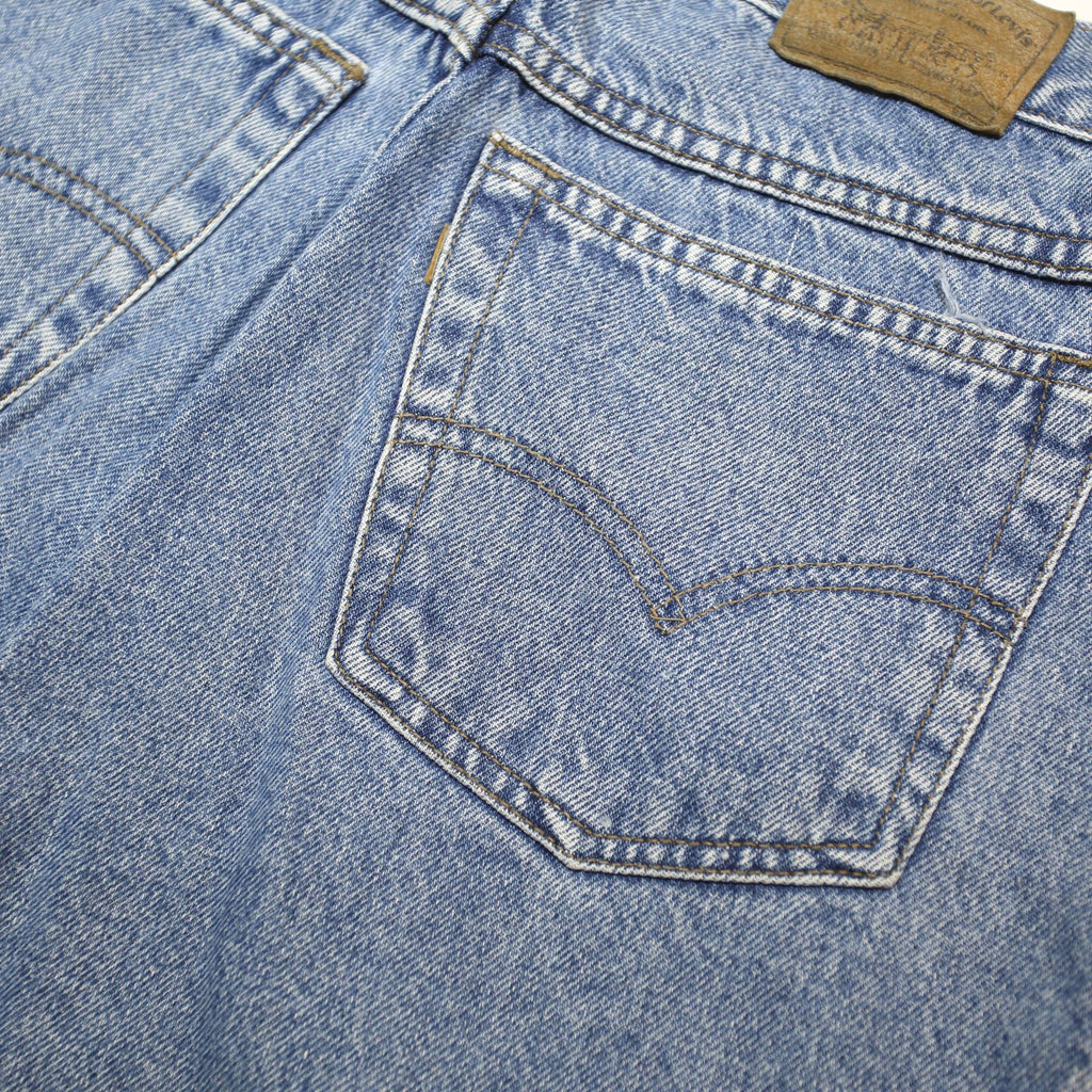 LEVI'S 900 Series Womens Blue Relaxed Tapered Denim Cotton Light W28 L29 Zip