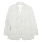 JOOP! Womens White Jacket UK 14 Viscose Blend Button Closure Regular Fit Plain