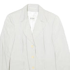 JOOP! Womens White Jacket UK 14 Viscose Blend Button Closure Regular Fit Plain