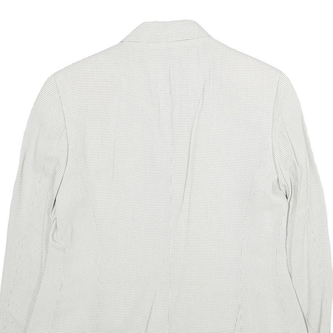 JOOP! Womens White Jacket UK 14 Viscose Blend Button Closure Regular Fit Plain