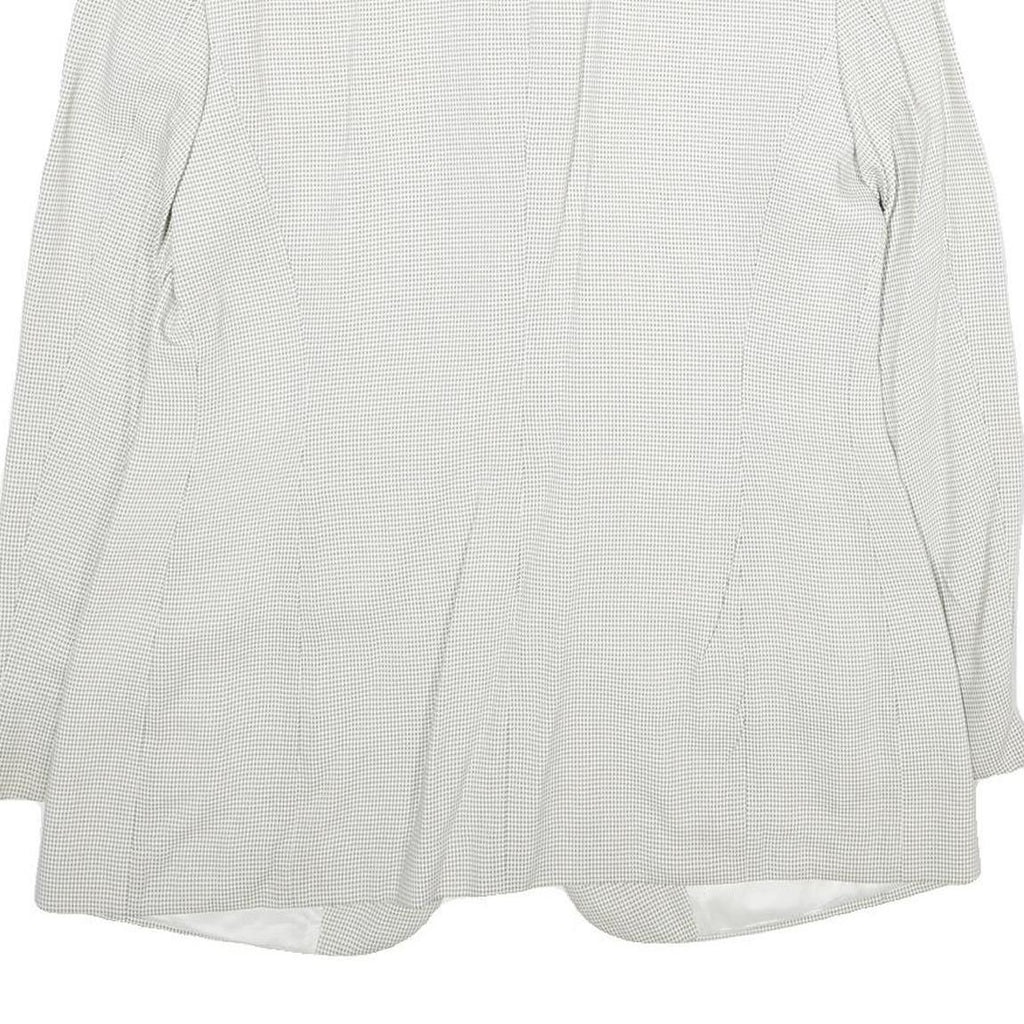 JOOP! Womens White Jacket UK 14 Viscose Blend Button Closure Regular Fit Plain