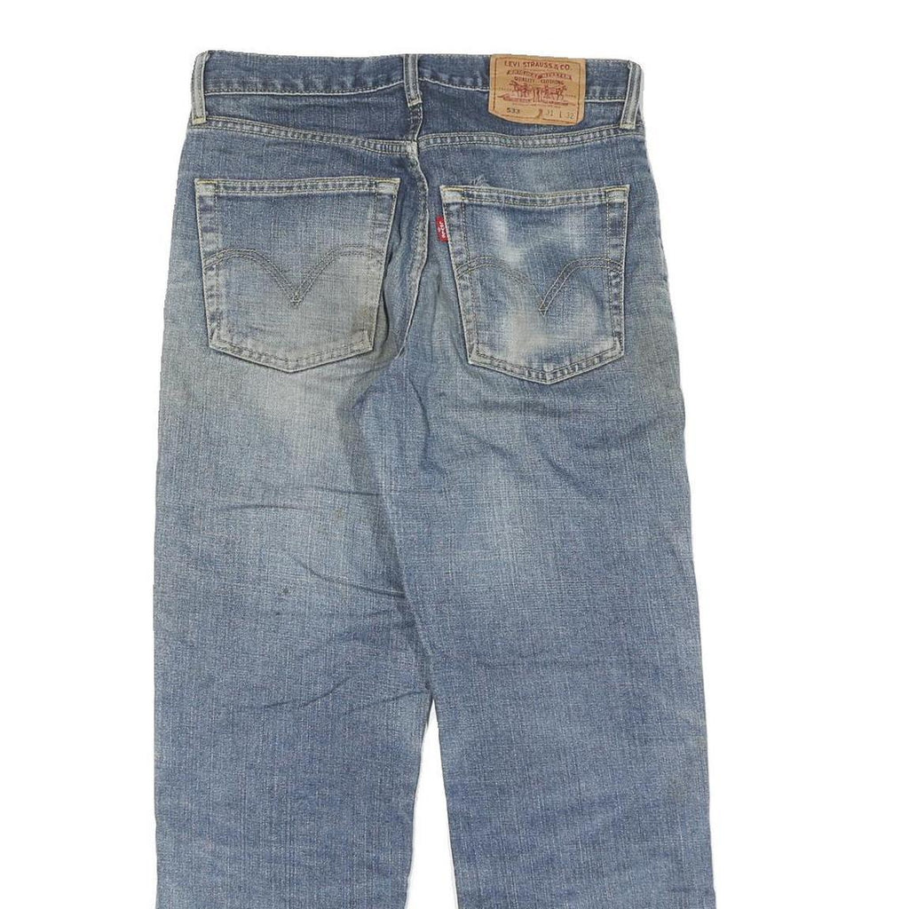 LEVI'S Mens Jeans Blue Regular Straight Denim Medium W31 L27 Classic Fit Zip