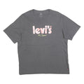 LEVI'S Womens Grey Cotton Blend T-Shirt M Short Sleeve Crew Neck Logo Print