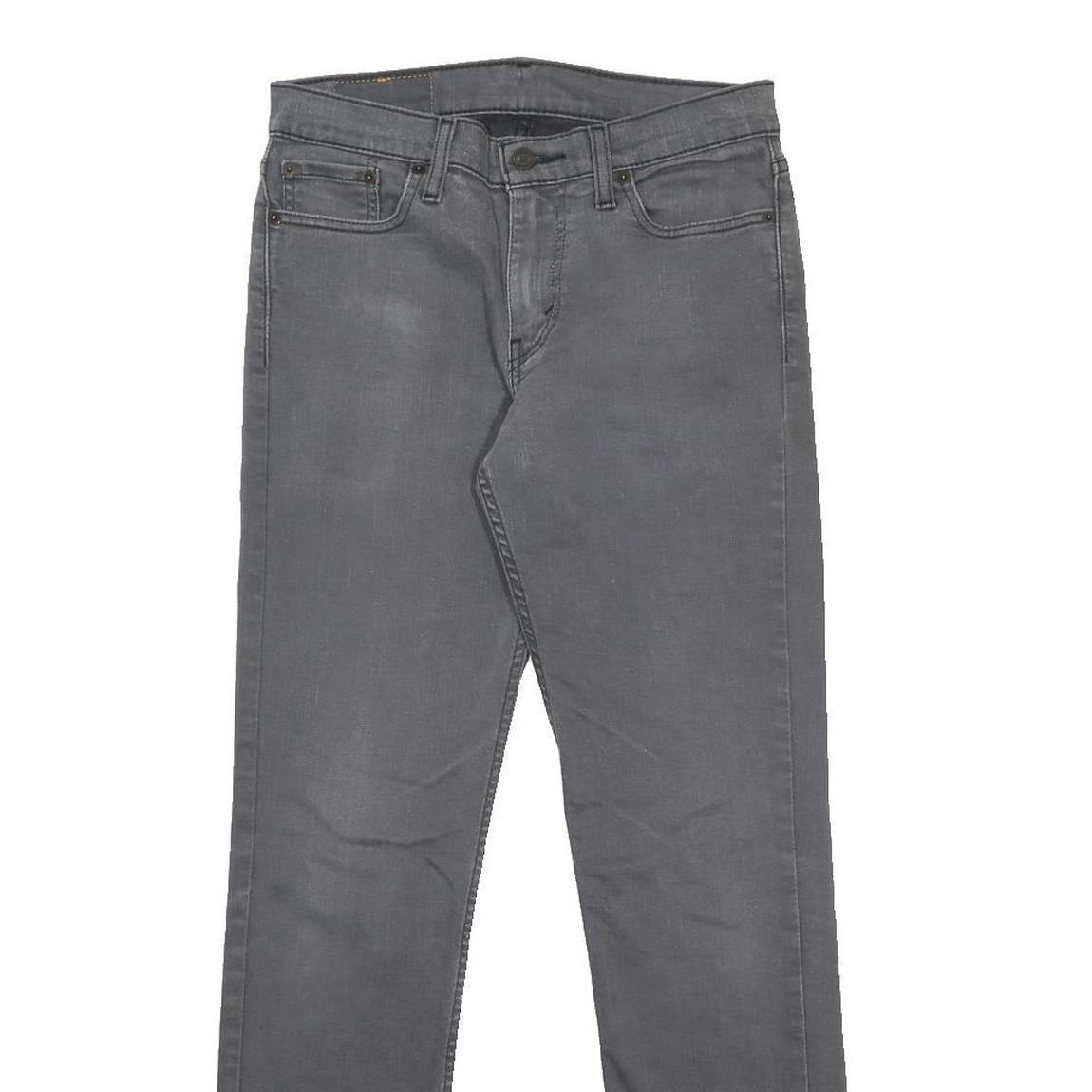 LEVI'S 511 SLIM Mens Jeans Grey Slim Skinny Denim Raw W30 L32 Cotton Blend