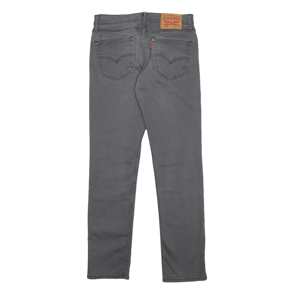 LEVI'S 511 SLIM Mens Jeans Grey Slim Skinny Denim Raw W30 L32 Cotton Blend