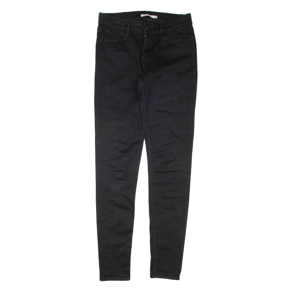LEVI'S 710 Womens Jeans Black Regular Skinny W29 L32