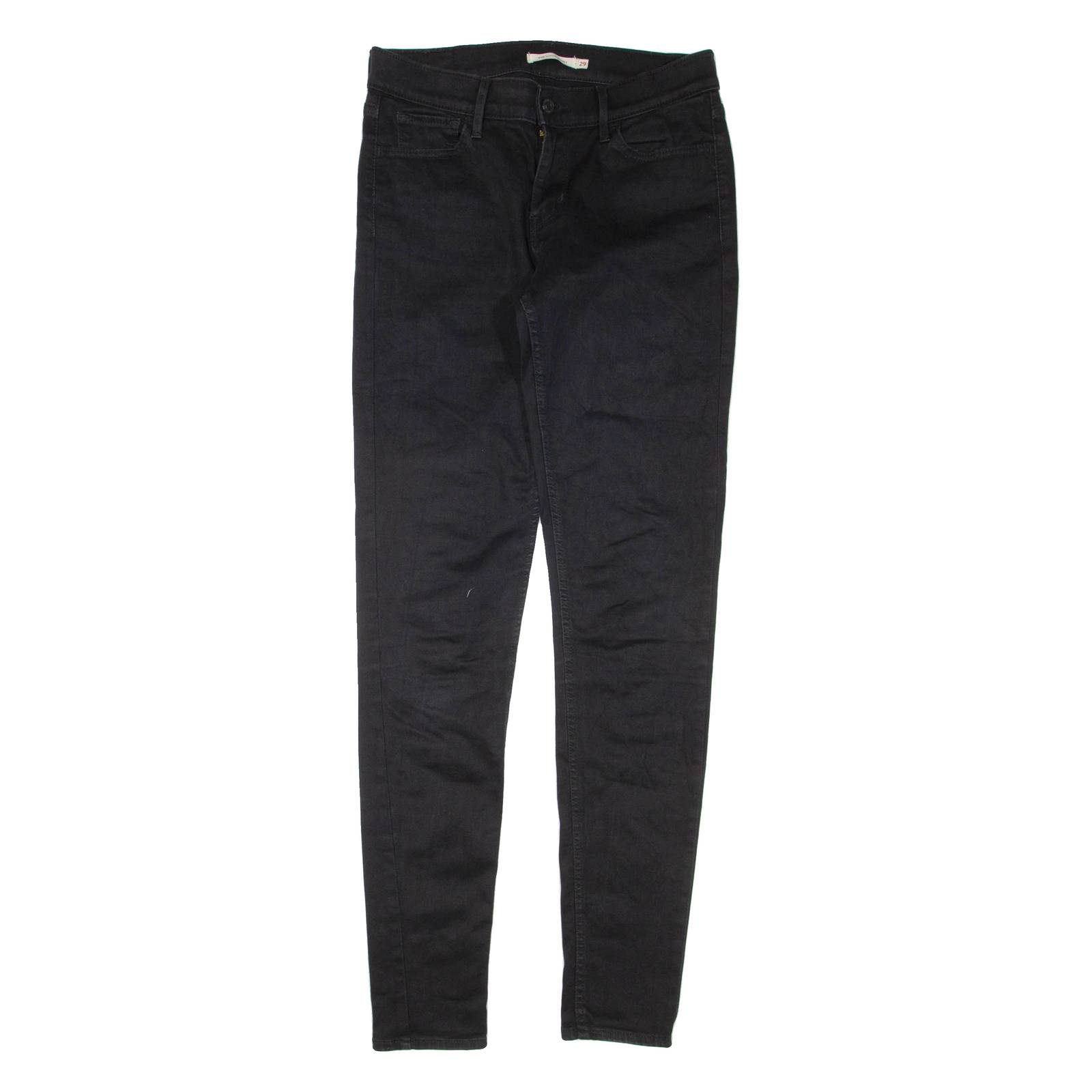 LEVI'S 710 Womens Jeans Black Regular Skinny W29 L32