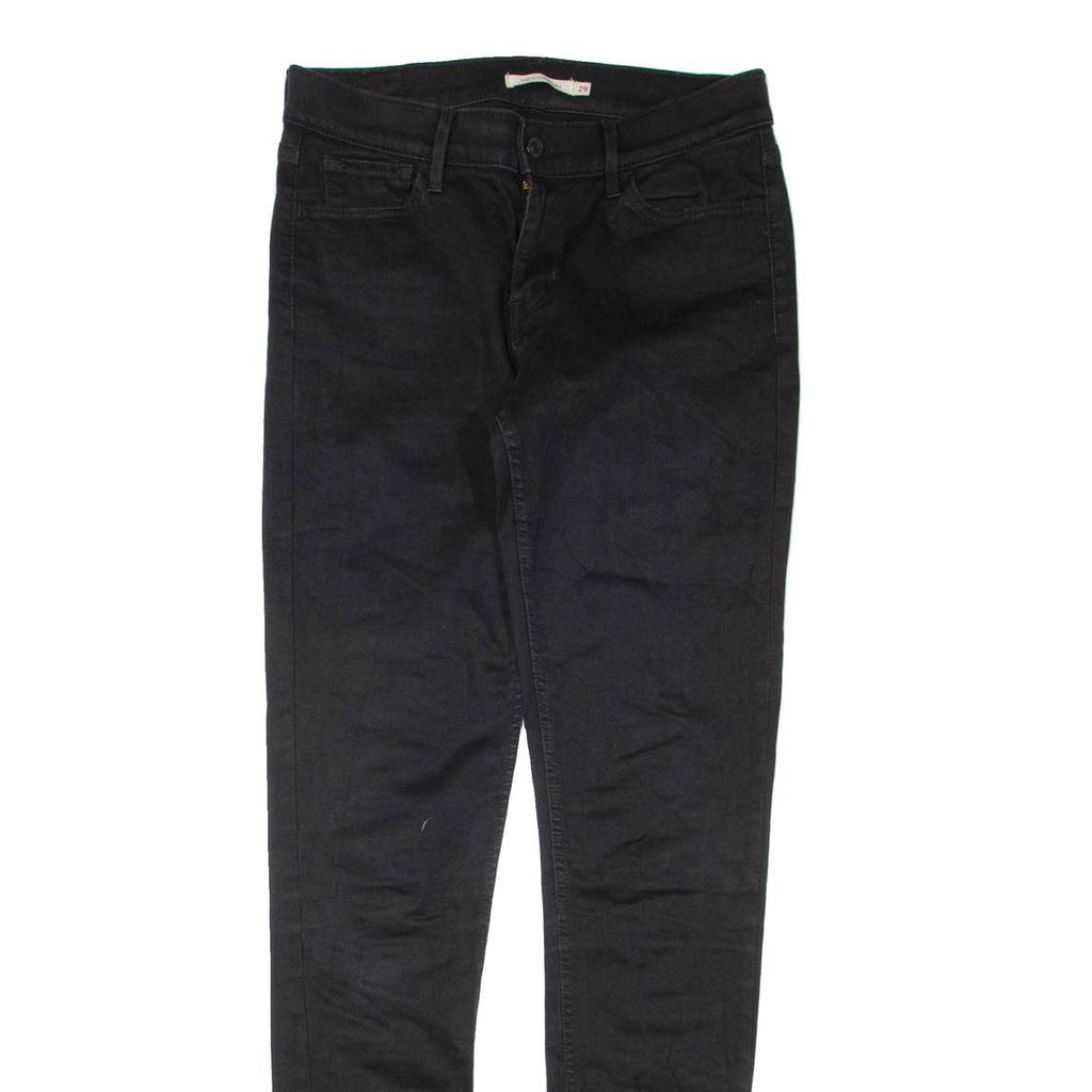 LEVI'S 710 Womens Jeans Black Regular Skinny W29 L32