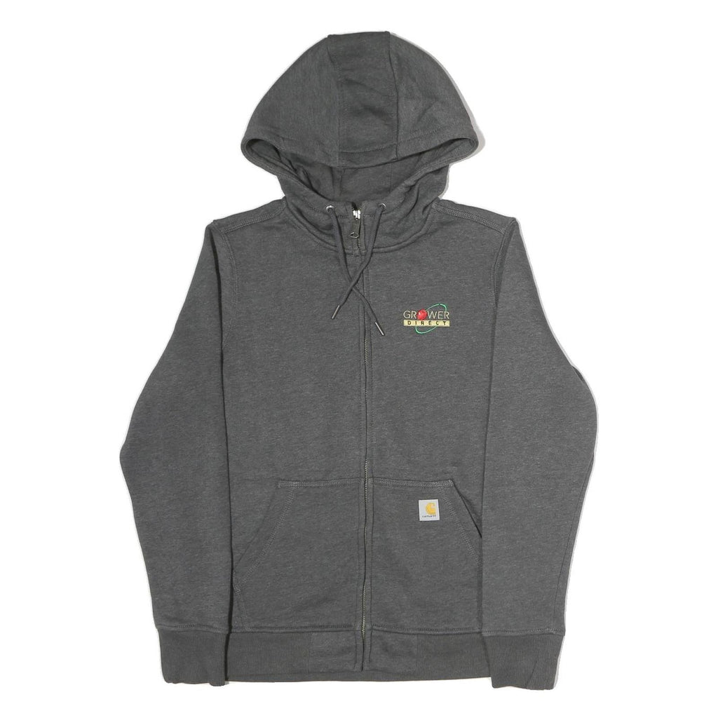 CARHARTT Mens Grey Grower Direct Full Zip Hoodie M Casual Workwear