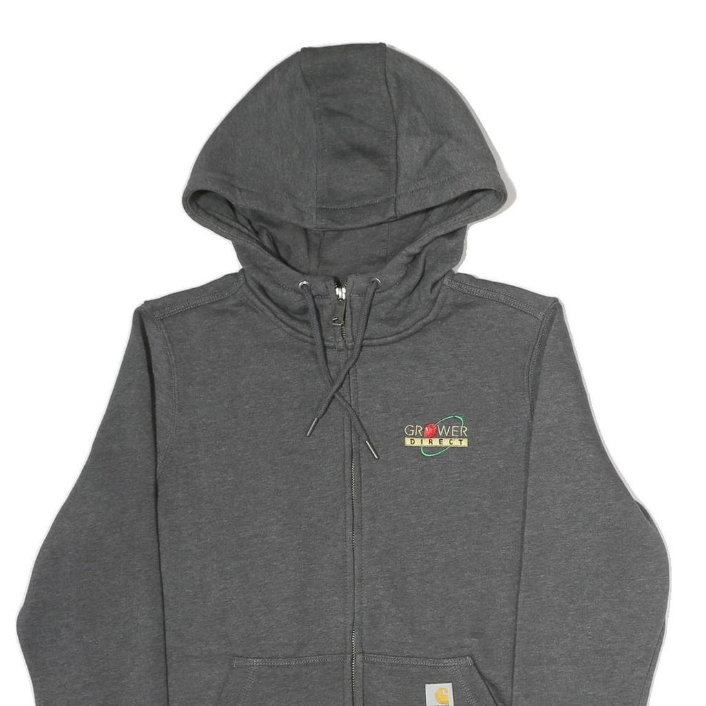 CARHARTT Mens Grey Grower Direct Full Zip Hoodie M Casual Workwear