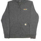 CARHARTT Mens Grey Grower Direct Full Zip Hoodie M Casual Workwear