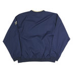 NIKE Mens Blue Brewers V-Neck Sweatshirt 2XL Polyester Pullover Sportswear