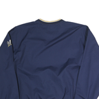 NIKE Mens Blue Brewers V-Neck Sweatshirt 2XL Polyester Pullover Sportswear