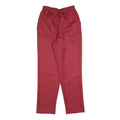 DON KENNY Womens Relaxed Red Polyester Trousers W25 L28 Elastic Waist Casual