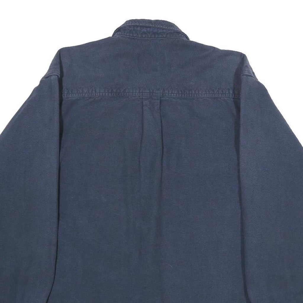 FIELD & STREAM Mens Blue Cotton Long Sleeve Shirt L Casual Button Front