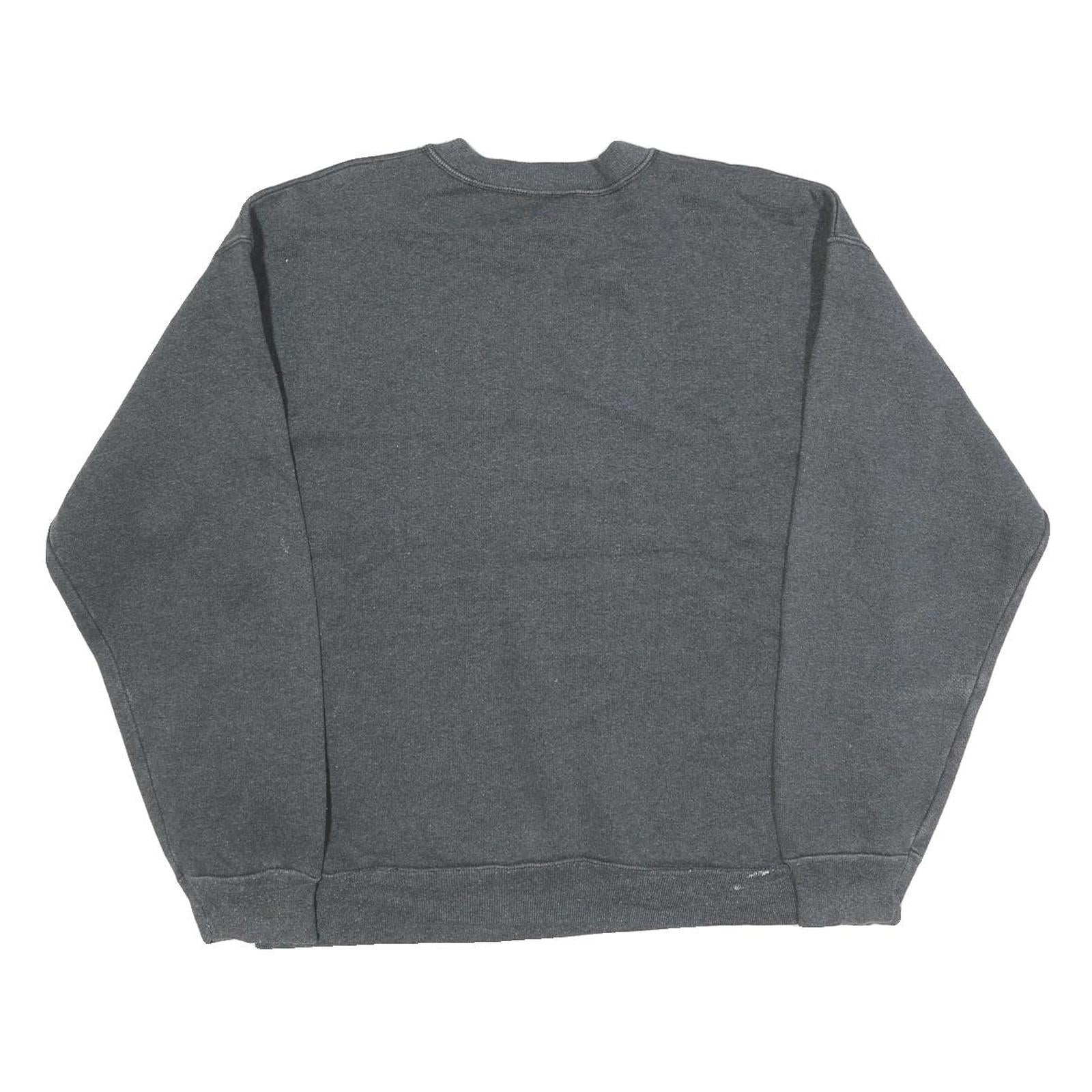 LOGO 7 Womens Grey Beary Special Aunt Crew Neck L Cotton Blend Sweatshirt