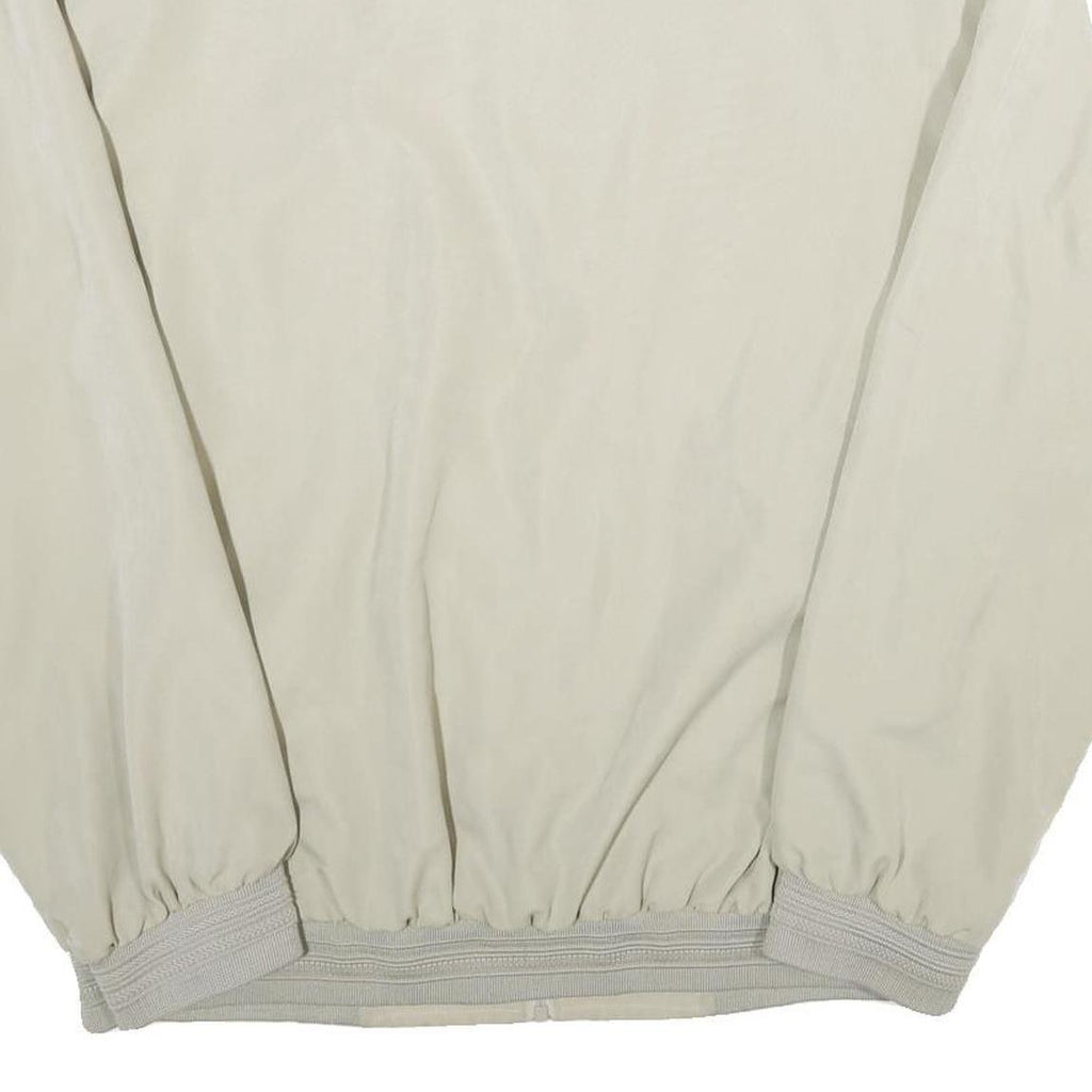 KINGFIELD Mens Beige Zip Up Polyester Bomber Jacket XL Woven Casual Outerwear