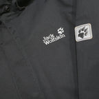 JACK WOLFSKIN Womens Black Outdoor Jacket M Polyamide Hooded Zip