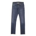 NUDIE JEANS Mens Slim Blue Denim Medium Wash Slim Fit Skinny W26 L30 Stretch Zip