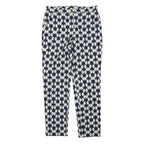 JAEGER Womens Cotton Blend Blue & White Regular Fit Straight Trousers W30 L27