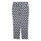 JAEGER Womens Cotton Blend Blue & White Regular Fit Straight Trousers W30 L27