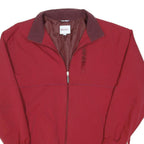 KENZO Mens Red & Burgundy Polyester Blend Zip Jacket L Casual Lightweight
