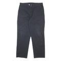 DICKIES Mens Cotton Blend Black Relaxed Straight Trousers W34 L30 Workwear
