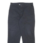 DICKIES Mens Cotton Blend Black Relaxed Straight Trousers W34 L30 Workwear