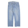 LEVI'S 501 Mens Jeans Blue Regular Straight Denim Light W32 L26 Button Closure