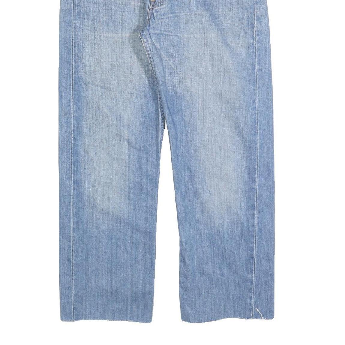 LEVI'S 501 Mens Jeans Blue Regular Straight Denim Light W32 L26 Button Closure