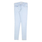 LEVI'S 711 Womens Jeans Blue Slim Skinny Denim Light W27 L32 Stretch Zip