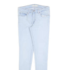 LEVI'S 711 Womens Jeans Blue Slim Skinny Denim Light W27 L32 Stretch Zip